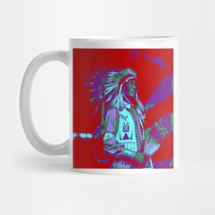 Native American Chief Pop art Mug